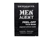 Maschera per il viso Dermacol Men Agent Peel-Off  Face Mask 2x7,5 ml