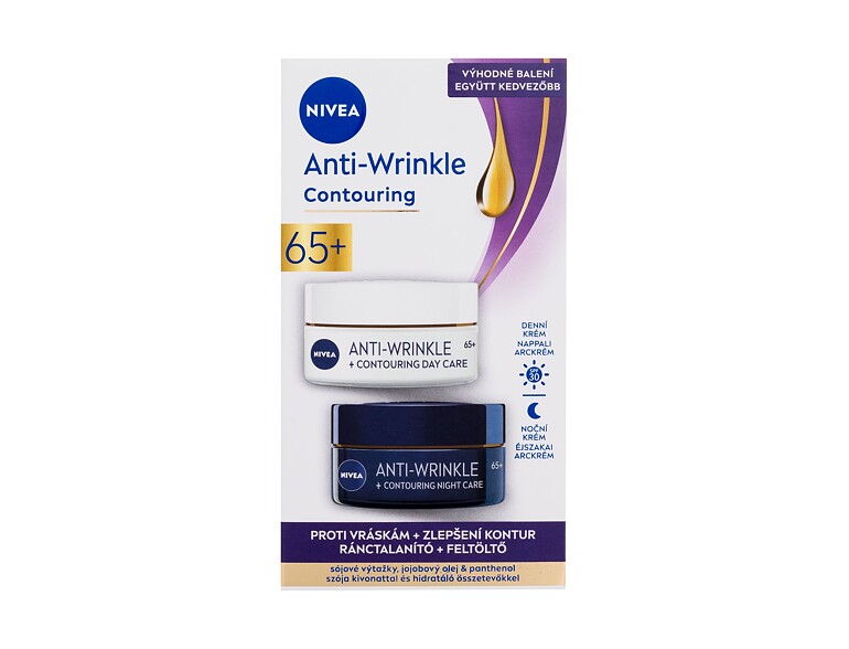 Tagescreme Nivea Anti-Wrinkle + Contouring Duo Pack 50 ml Sets