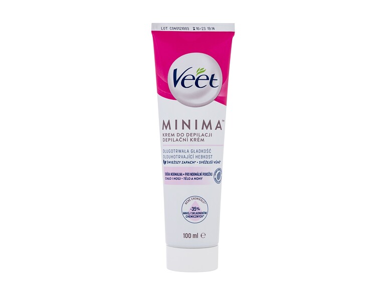 Depilationspräparat Veet Minima Hair Removal Cream Normal Skin 100 ml Beschädigte Schachtel