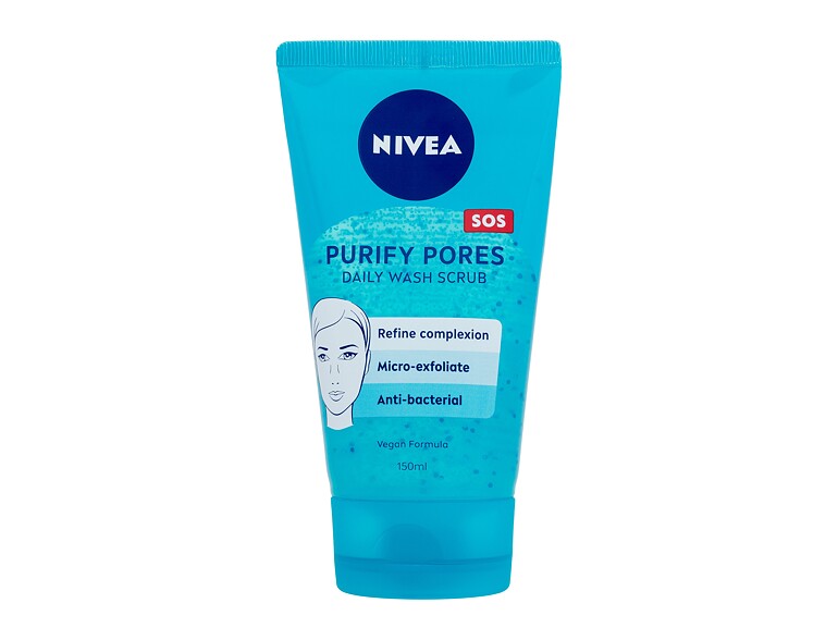 Peeling Nivea Purify Pores Daily Wash Scrub 150 ml