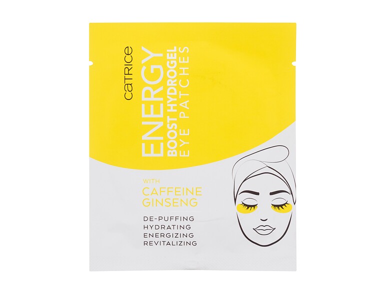 Augenmaske Catrice Energy Boost Hydrogel Eye Patches 1 St. Beschädigte Verpackung