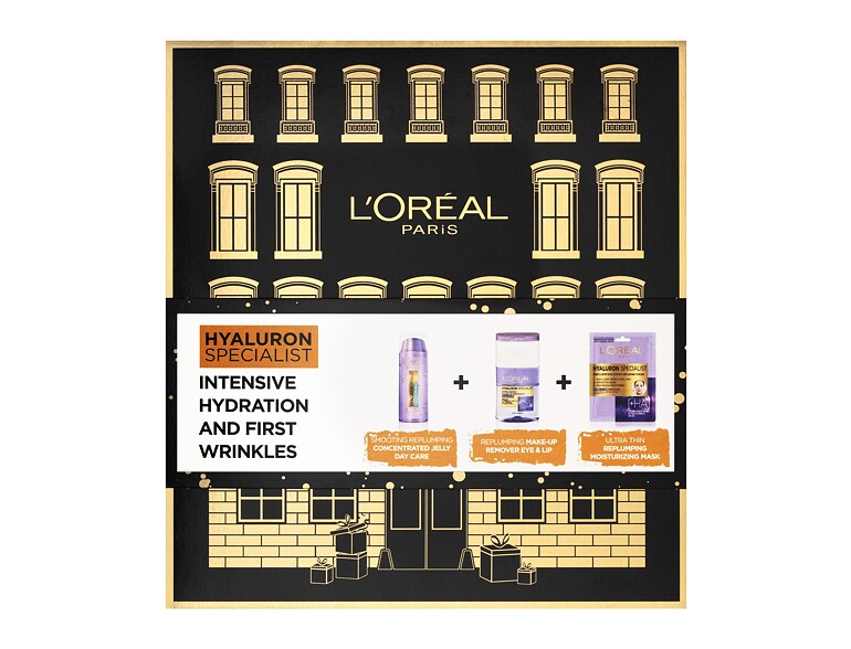 Gesichtsgel L'Oréal Paris Hyaluron Specialist Intensive Hydration And First Wrinkles 50 ml Sets