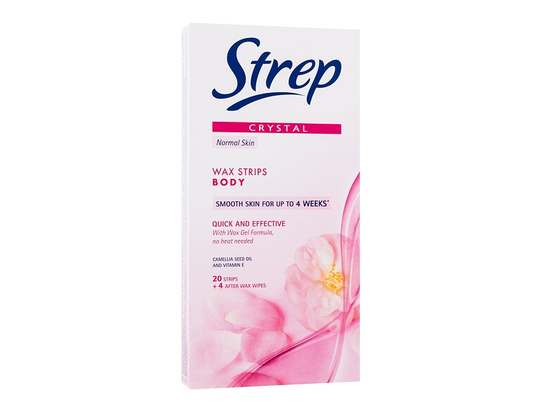 Depilationspräparat Strep Crystal Wax Strips Body Quick And Effective Normal Skin 20 St.