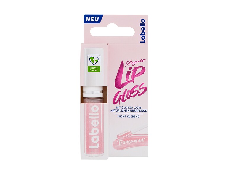 Olio labbra Labello Pflegender Lip Gloss 5,5 ml Transparent