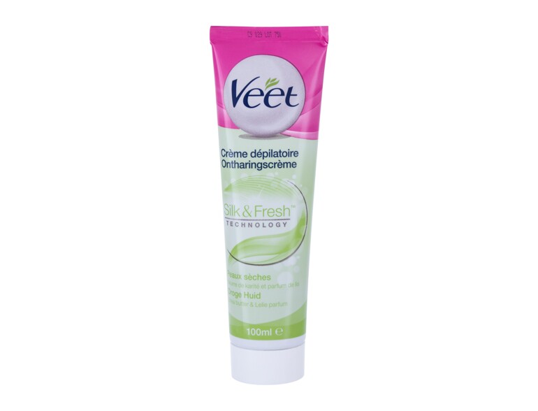Prodotti depilatori Veet Silk & Fresh™ Dry Skin 100 ml scatola danneggiata
