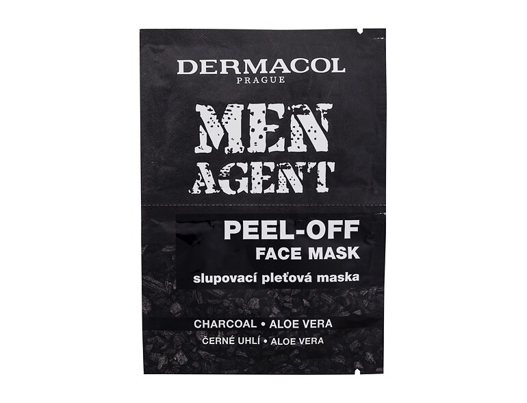 Maschera per il viso Dermacol Men Agent Peel-Off  Face Mask 2x7,5 ml