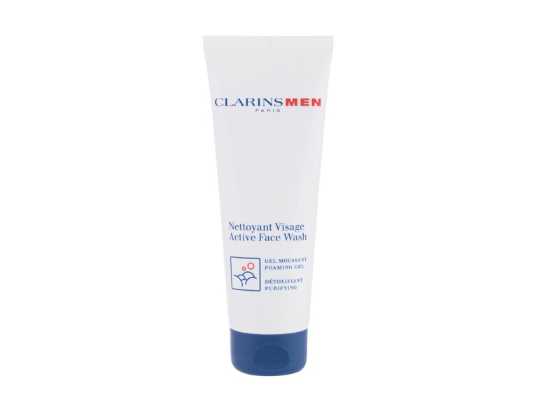 Schiuma detergente Clarins Men Active Face Wash 125 ml scatola danneggiata