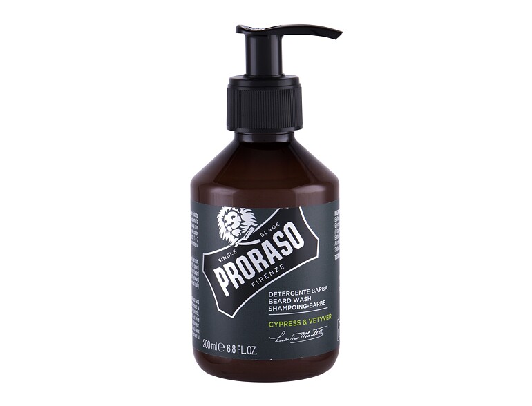 Shampoo per la barba PRORASO Cypress & Vetyver Beard Wash 200 ml