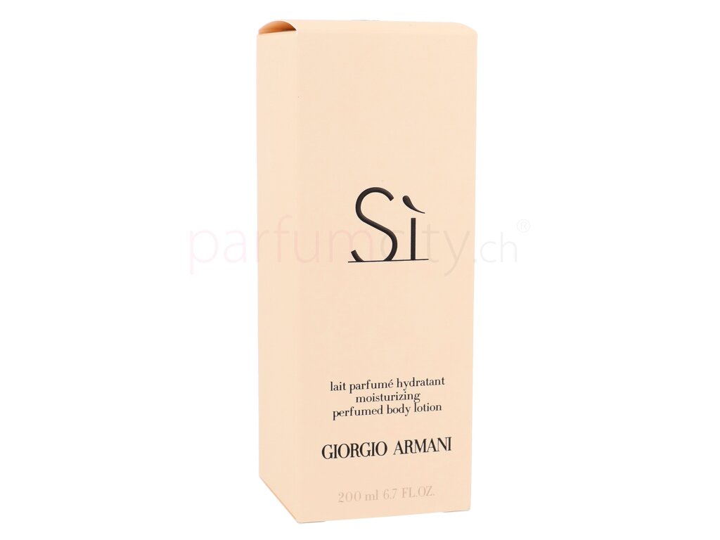 giorgio armani si lait parfumé hydratant