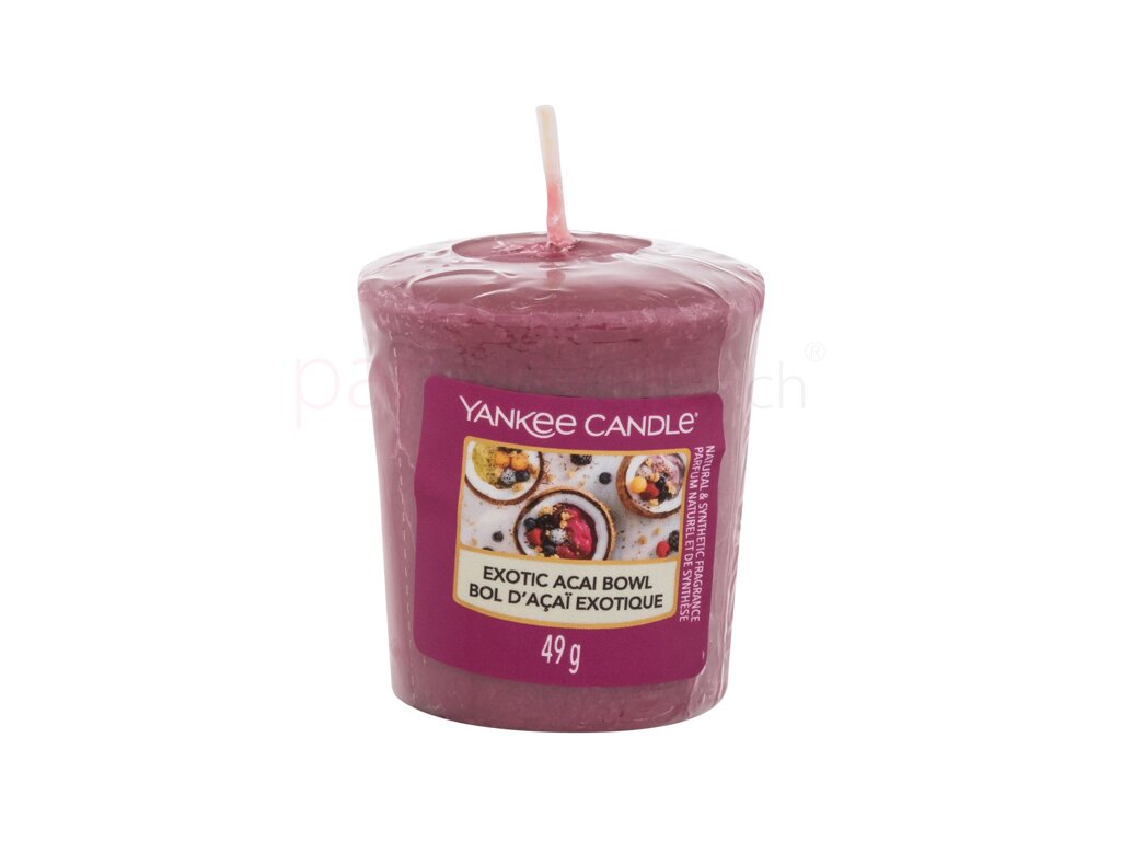 Yankee Candle Teelicht Exotic Acai Bowl – Fruchtiger Duft Mit Kokos & Jasmin, 4–6 H Brenndauer