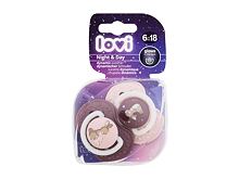 Sucette LOVI Night & Day Dynamic Soother Girl 6-18m 2 St.