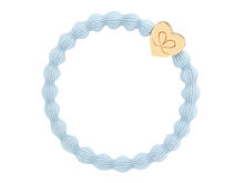 Haargummi By Eloise London Gold Heart Coral 1 St. Coral