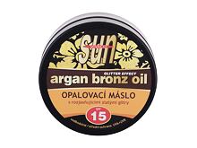 Sonnenschutz Vivaco Sun Argan Bronz Oil Glitter Effect Tanning Butter SPF15 200 ml