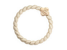 Haargummi By Eloise London Woven Gold Quatrefoil 1 St. Cream White