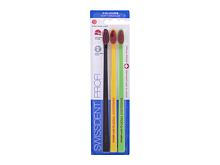 Brosse à dents Swissdent Profi Colours Trio Soft-Medium 3 St. White, Grey, Black
