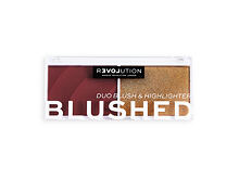 Contouring palette Revolution Relove Colour Play Blushed Duo Blush & Highlighter 5,8 g Wishful