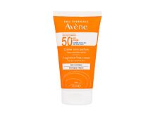 Protezione solare viso Avene Sun Cream Invisible Finish Fragrance-Free SPF50+ 50 ml