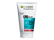 Crème nettoyante Garnier Pure Active 3in1 Clay 150 ml