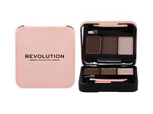 Kit et palette sourcils Makeup Revolution London Brow Sculpt Kit 2,2 g Medium Brown