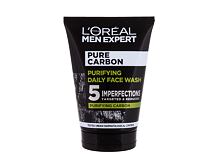 Gel detergente L'Oréal Paris Men Expert Pure Carbon Purifying Daily Face Wash 100 ml