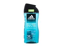 Duschgel Adidas Ice Dive Shower Gel 3-In-1 New Cleaner Formula 250 ml