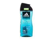 Gel douche Adidas Ice Dive Shower Gel 3-In-1 New Cleaner Formula 250 ml