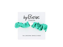 Haargummi By Eloise London Silk Scrunchie Silver Heart Jungle Green 1 St.