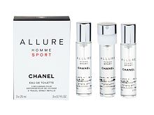Eau de toilette Chanel Allure Homme Sport Recharge 3x20 ml 20 ml