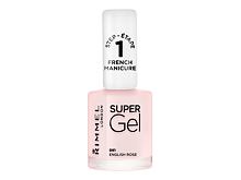 Vernis à ongles Rimmel London Super Gel French Manicure STEP1 12 ml 091 English Rose