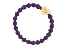 Haargummi By Eloise London Gold Heart Purple 1 St. Purple