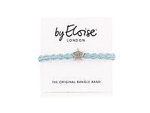 Haargummi By Eloise London Metallic Silver Star 1 St. Light Blue