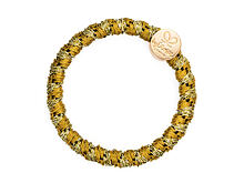 Haargummi By Eloise London Woven Gold Circle 1 St. Olive Green