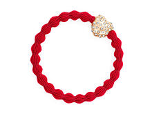 Haargummi By Eloise London Bling Charms Diamanté Bubble Heart 1 St. Cherry Red