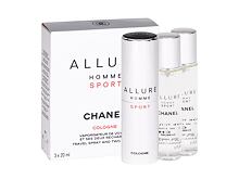 Eau de Cologne Chanel Allure Homme Sport Cologne Twist and Spray 3x20 ml