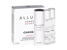 Acqua di colonia Chanel Allure Homme Sport Cologne Twist and Spray 3x20 ml