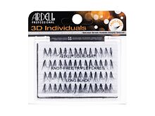 Falsche Wimpern Ardell 3D Individuals Duralash Knot-Free 56 St. Long Black