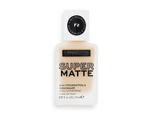 Fond de teint Revolution Relove Super Matte 2 in 1 Foundation & Concealer 24 ml F1