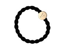 Élastique à cheveux By Eloise London Letter Charms Gold Y 1 St. Black