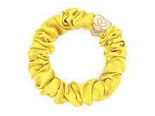 Haargummi By Eloise London Silk Scrunchie Gold Heart 1 St. Mellow Yellow