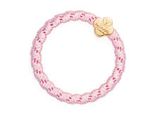 Haargummi By Eloise London Woven Gold Quatrefoil 1 St. Soft Pink