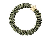 Haargummi By Eloise London Skinny Silk Scrunchie Gold Star 1 St. Olive Green