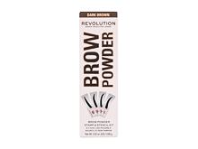 Poudre Sourcils Makeup Revolution London Brow Powder Stamp & Stencil 0,65 g Dark Brown