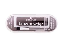 Poudre Sourcils Essence Brow Powder Set 2,3 g 02 Dark & Deep