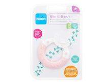 Brosse à dents MAM Bite & Brush Teether 3m+ Pink 1 St.