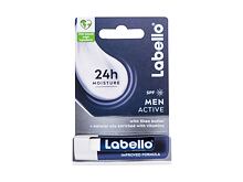 Balsamo per le labbra Labello Men Active 24h Moisture Lip Balm SPF15 4,8 g