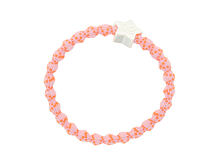 Élastique à cheveux By Eloise London Silver Star Orange on Pink 1 St.