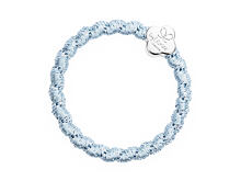 Haargummi By Eloise London Woven Silver Quatrefoil 1 St. Faded Denim