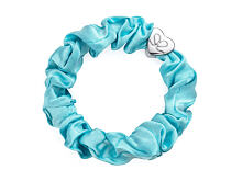 Haargummi By Eloise London Silk Scrunchie Silver Heart 1 St. Turquoise