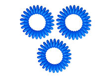 Haargummi BIFULL Profesional Bobbles Hair Band 3 St. Azul - modrá