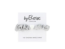 Haargummi By Eloise London Silk Scrunchie Silver Heart Moonlight 1 St.